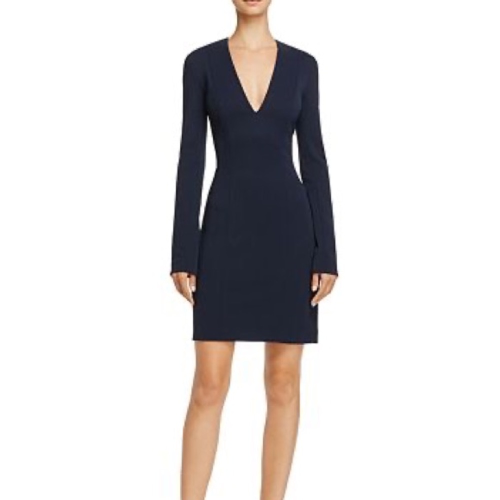 Theory Tucson V-Neck Mini Dress
